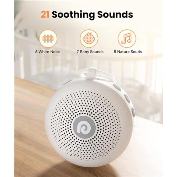 White Noise Machine - Portable Sound Machine for Baby Adult, Features - Picture 10 of 14